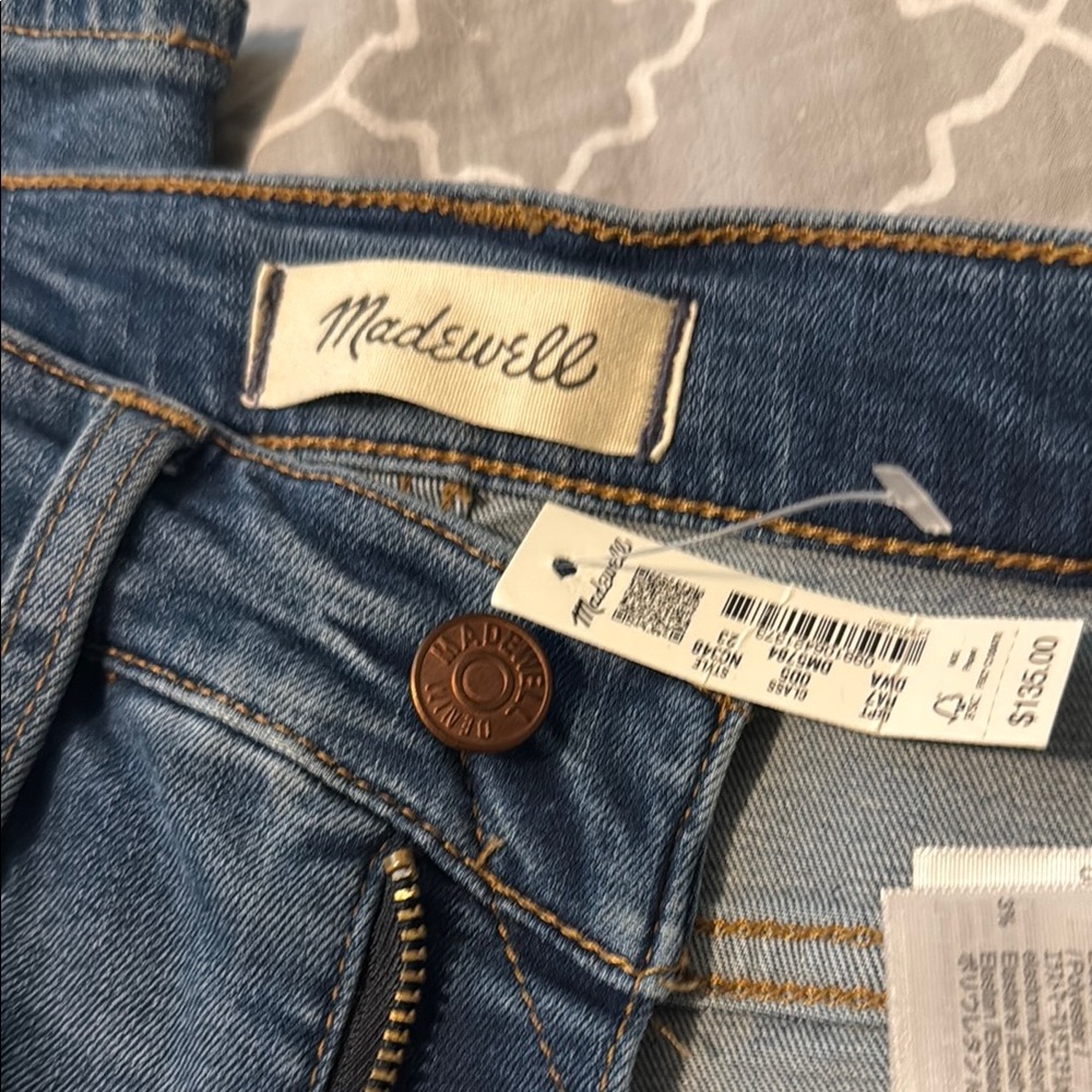 NWT Madewell High Rise Stovepipe Women's Denim Jeans Size 23